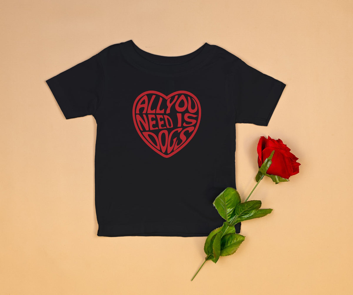 Cuddle Sleep Dream All You Need is Dogs | Black Tee