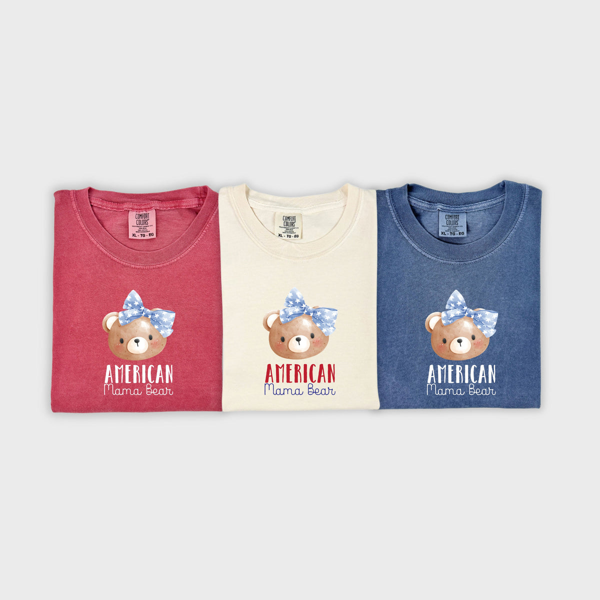 Cuddle Sleep Dream American Mama Bear  | Adult Tshirt