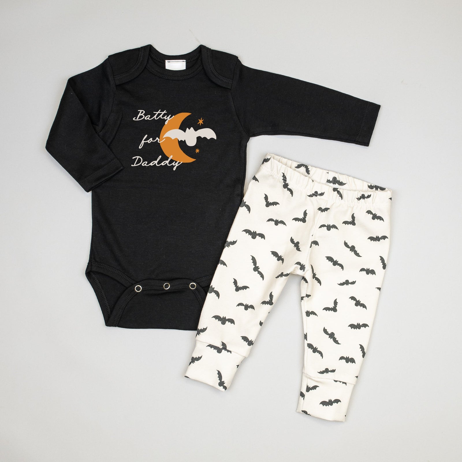 Cuddle Sleep Dream Batty for Daddy | Black Bodysuit