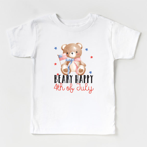 Cuddle Sleep Dream Graphic Tee Beary Happy 4th of July | Kids Tshirt