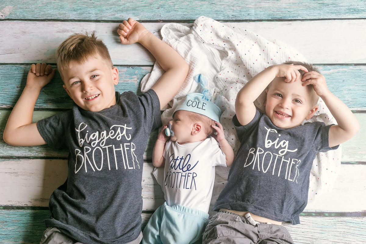 Cuddle Sleep Dream Big Brother - Script - Heathered Navy