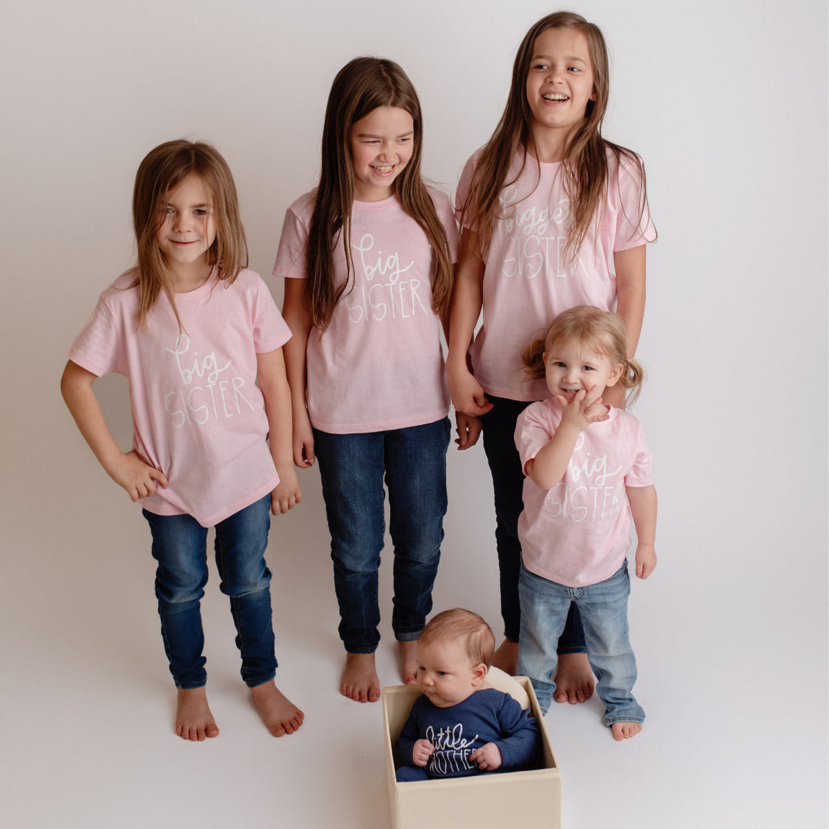 Cuddle Sleep Dream Big Sister, script style | Pink Tshirt