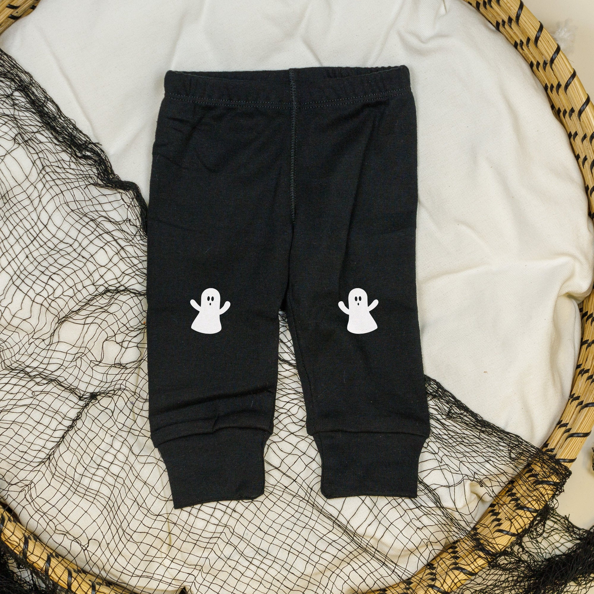 Cuddle Sleep Dream Black Classic Pants | Ghost Knees