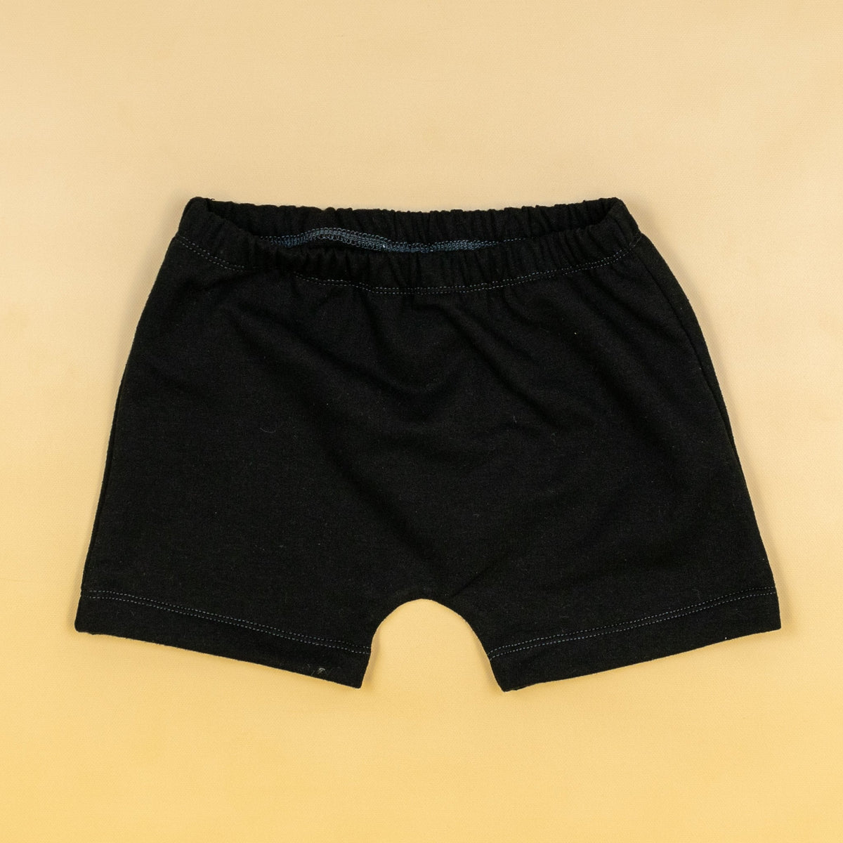 Cuddle Sleep Dream Rolled Hem Shorts Black w/ Smileys | French Terry Shorts