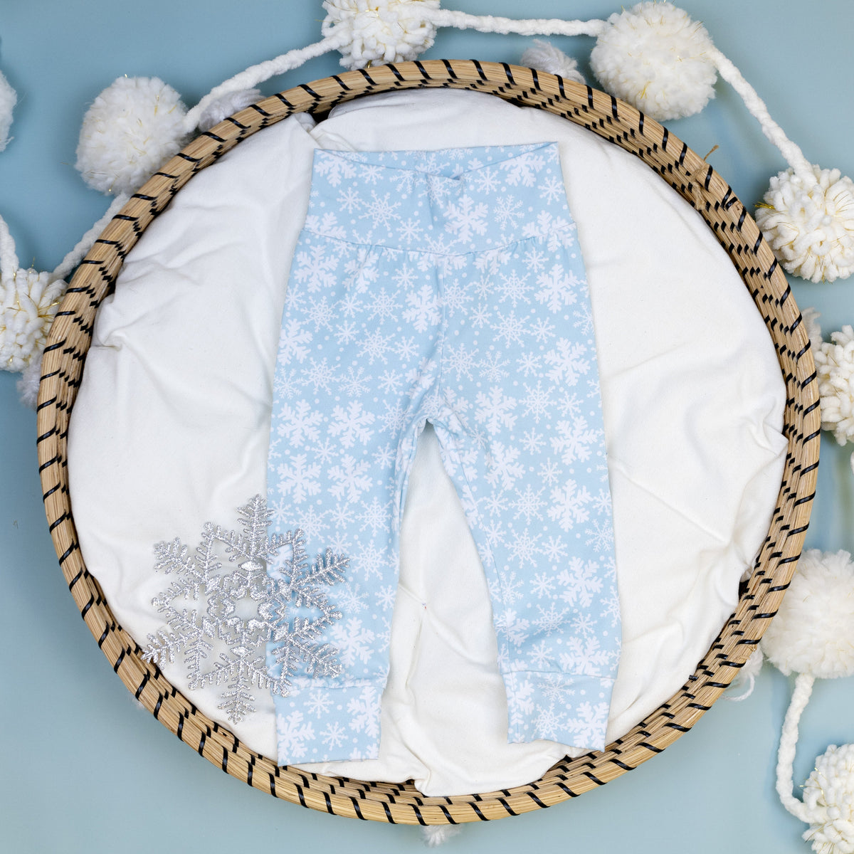 Cuddle Sleep Dream Leggings Blue Snowflake | Leggings