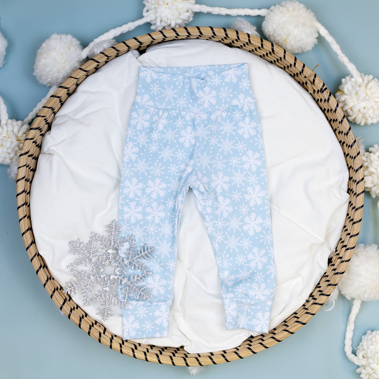 Cuddle Sleep Dream Leggings Blue Snowflake | Leggings