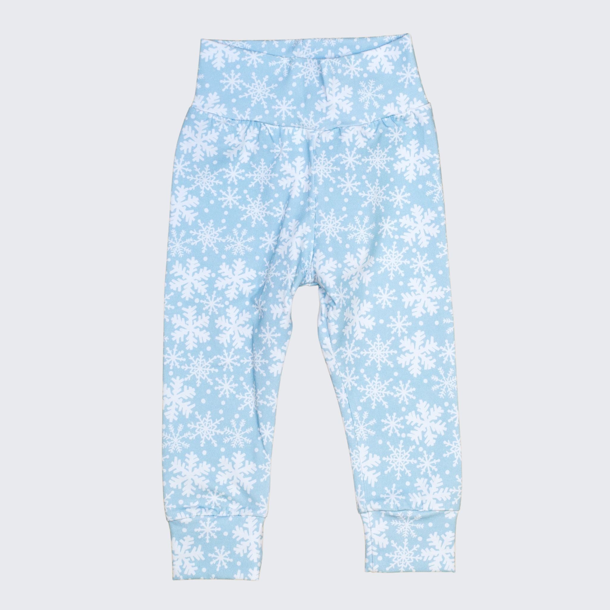 Blue Snowflake  Leggings - Cuddle Sleep Dream