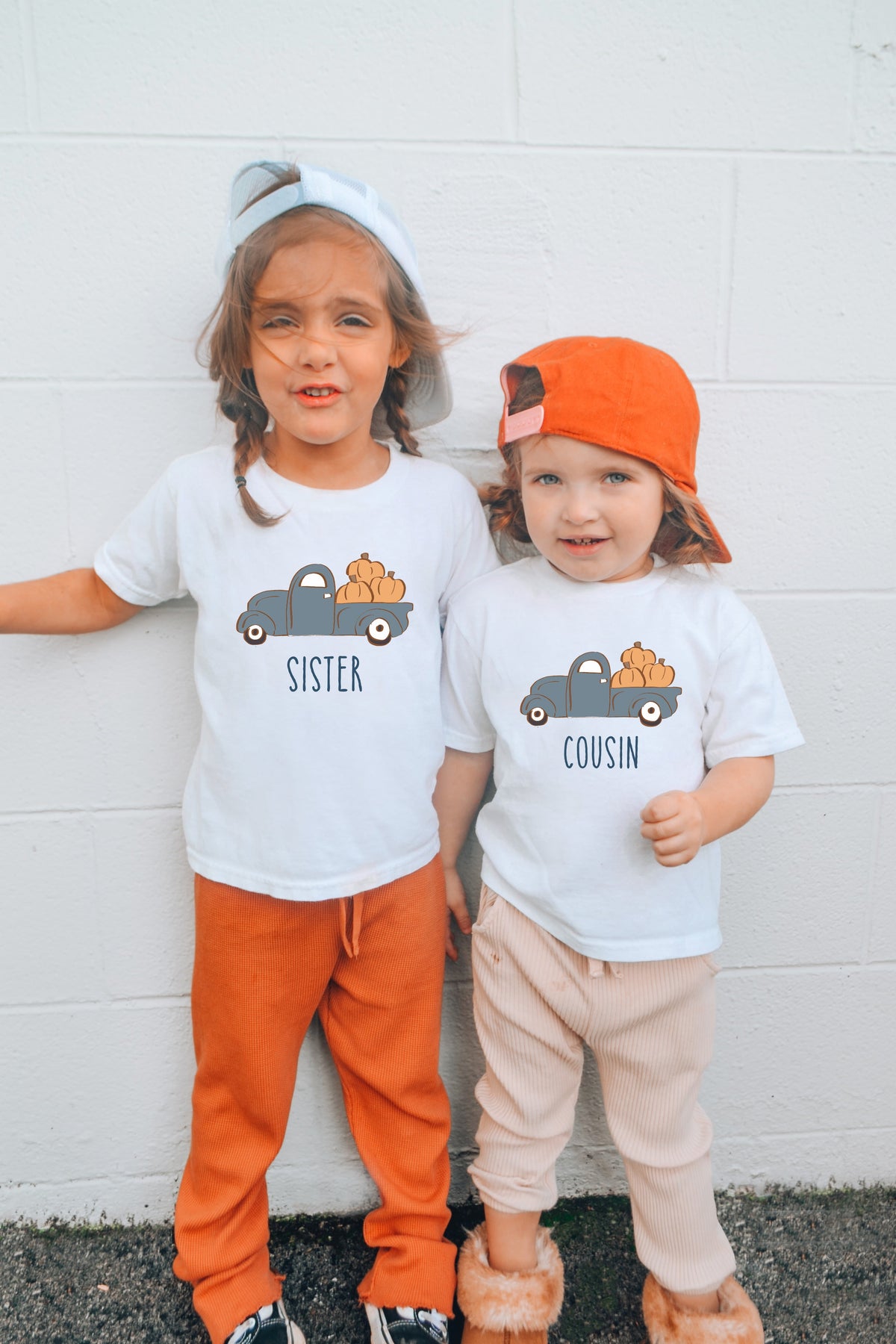 Cuddle Sleep Dream Baby &amp; Toddler Tops Brother/Sister/Cousin of Birthday Boy | Pumpkin Truck Tshirt