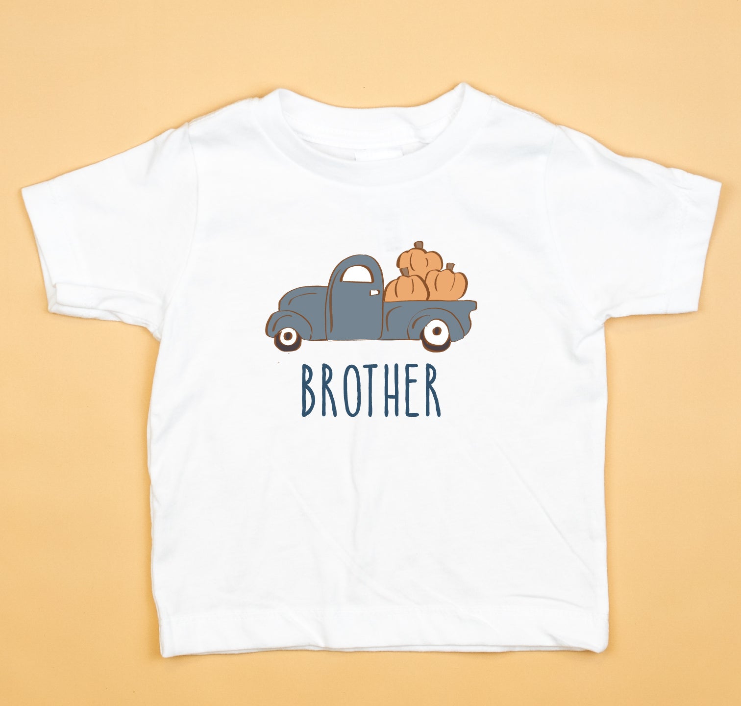 Cuddle Sleep Dream Baby & Toddler Tops Brother/Sister/Cousin of Birthday Boy | Pumpkin Truck Tshirt