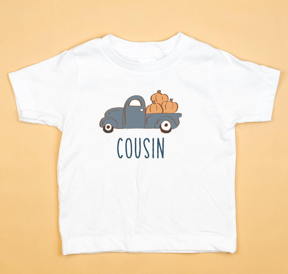 Cuddle Sleep Dream Baby &amp; Toddler Tops Brother/Sister/Cousin of Birthday Boy | Pumpkin Truck Tshirt