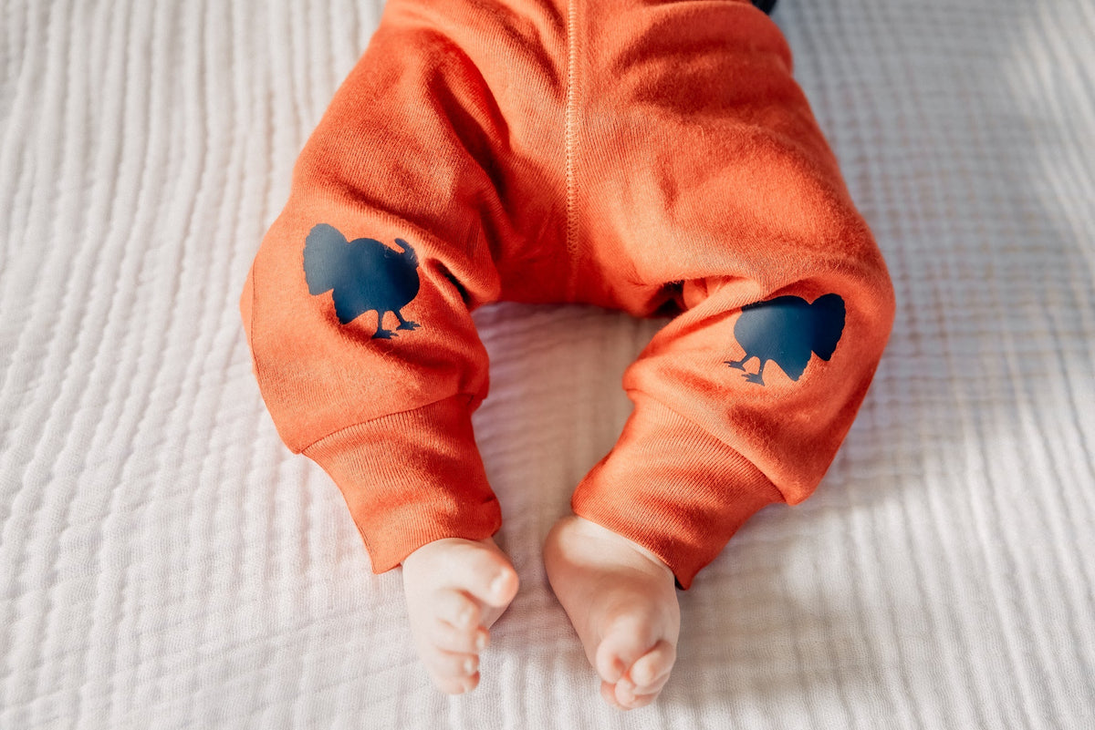 Cuddle Sleep Dream Classic Pants Burnt Orange Turkey Knee Pants