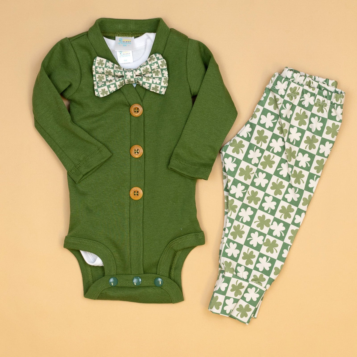 Cuddle Sleep Dream Cardisuit Bundle | St Patrick&#39;s in Olive