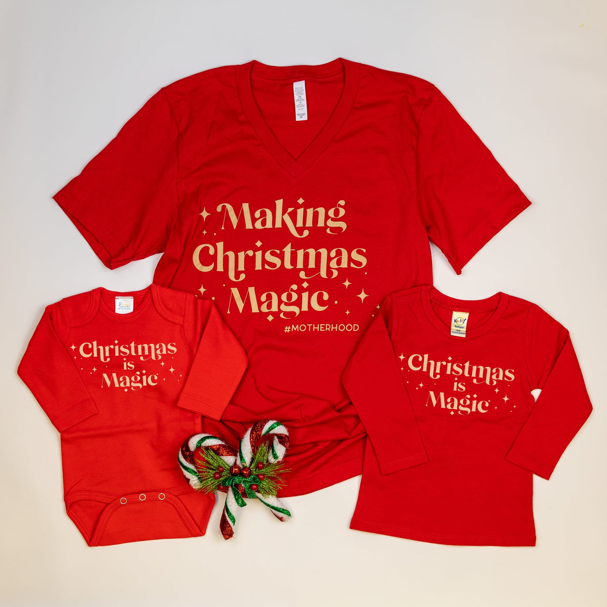 Cuddle Sleep Dream Christmas is Magic | Red Bodysuit