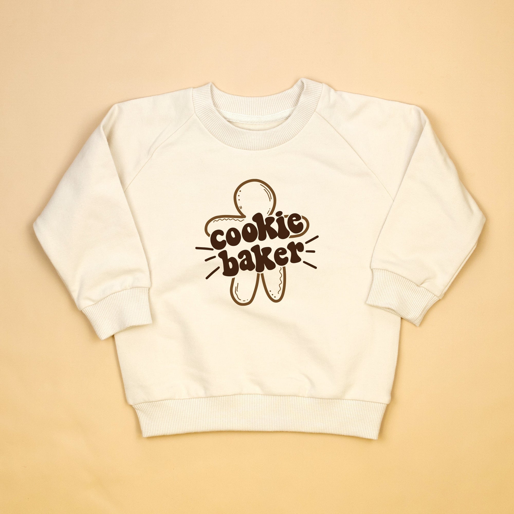 Cuddle Sleep Dream Cookie Baker/Taster | Cream Terry Sweatshirt