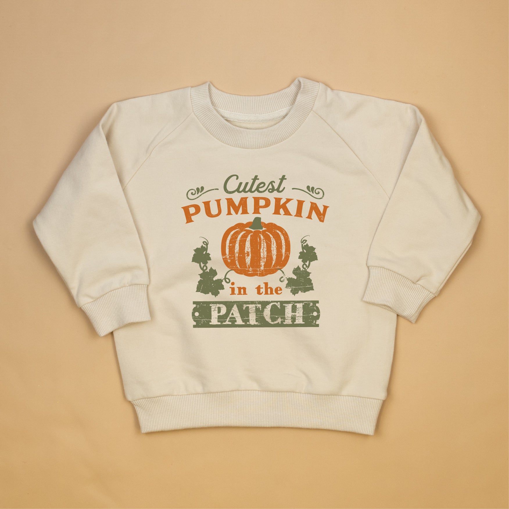 Cuddle Sleep Dream Cutest Pumpkin in the Patch | Cream Terry Sweatshirt
