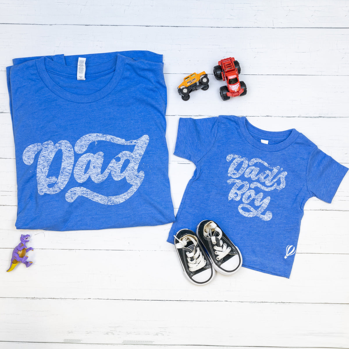 Cuddle Sleep Dream Dad on Heather Blue | Adult Tshirt