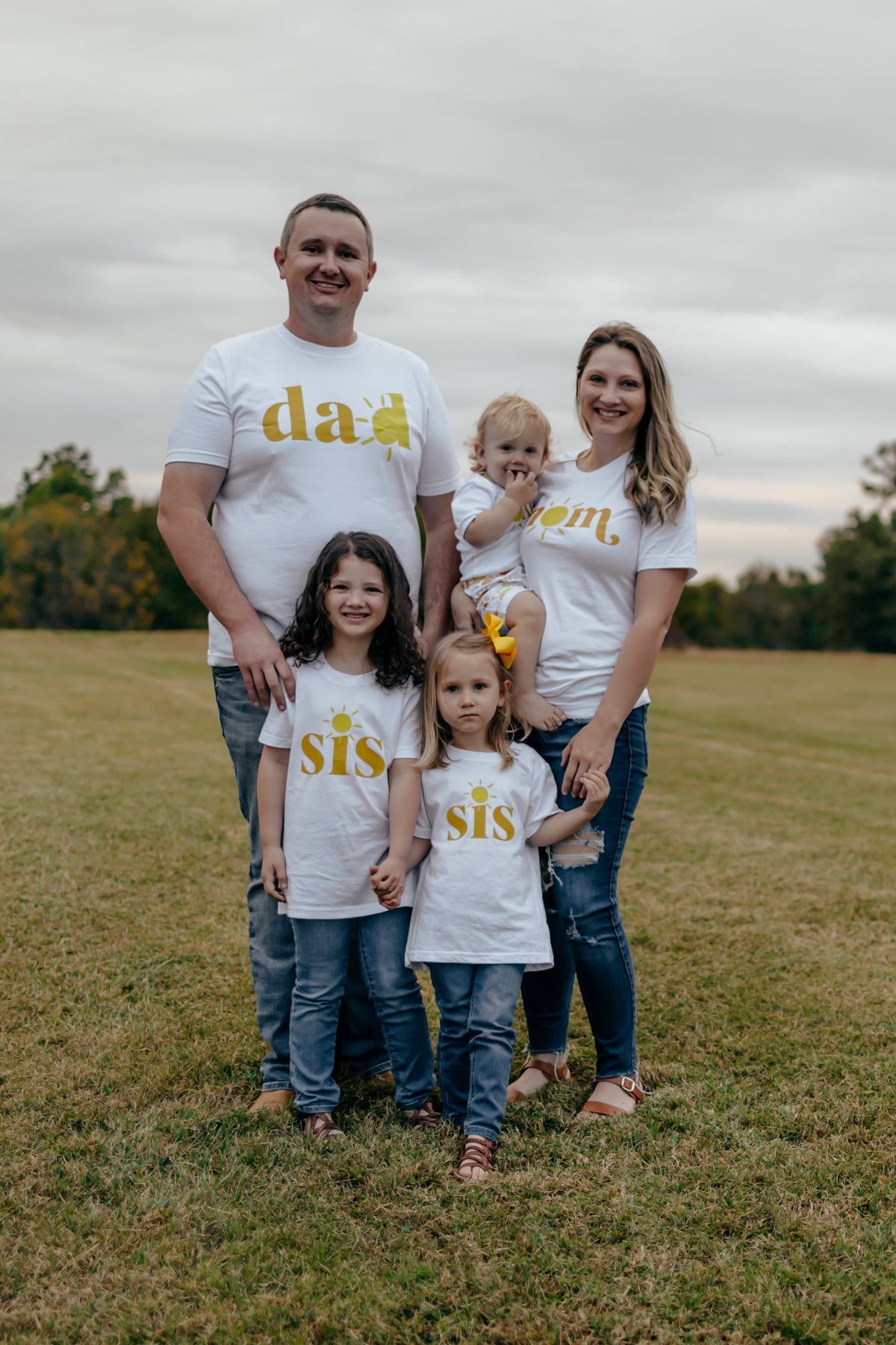 Cuddle Sleep Dream T-Shirt Dad sun in orange | Family Matching Birthday Shirts