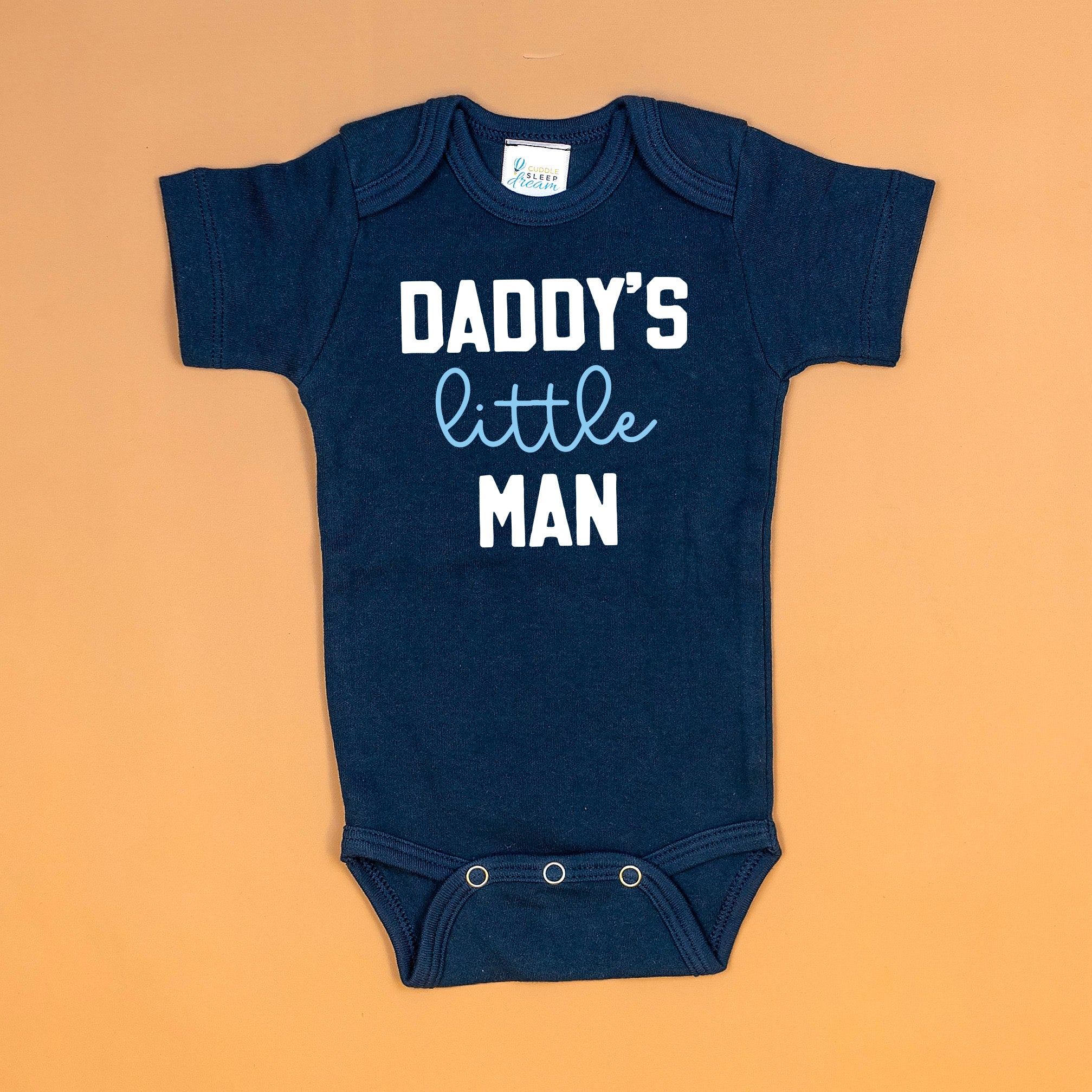 Bodysuit Daddy's Little Man Onesie Daddy's Little Man Navy