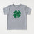 Cuddle Sleep Dream Graphic Tee Distressed Four Leaf Clover | Kids Gray Tshirt