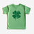Cuddle Sleep Dream Graphic Tee Distressed Four Leaf Clover | Kids Green Triblend Tshirt