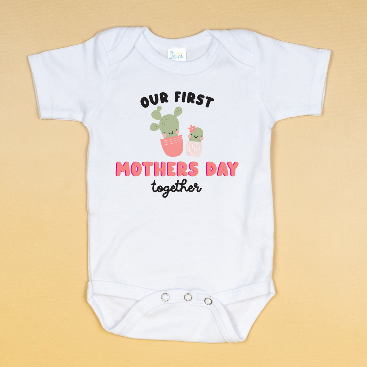 Cuddle Sleep Dream First Mother&#39;s Day Modern Critters | White Bodysuit