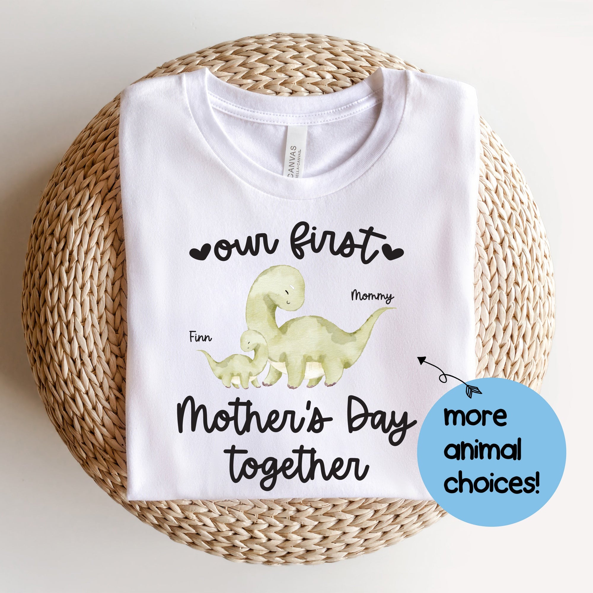Cuddle Sleep Dream Adult Tees First Mother's Day Personalized Animals | Adult Tshirt