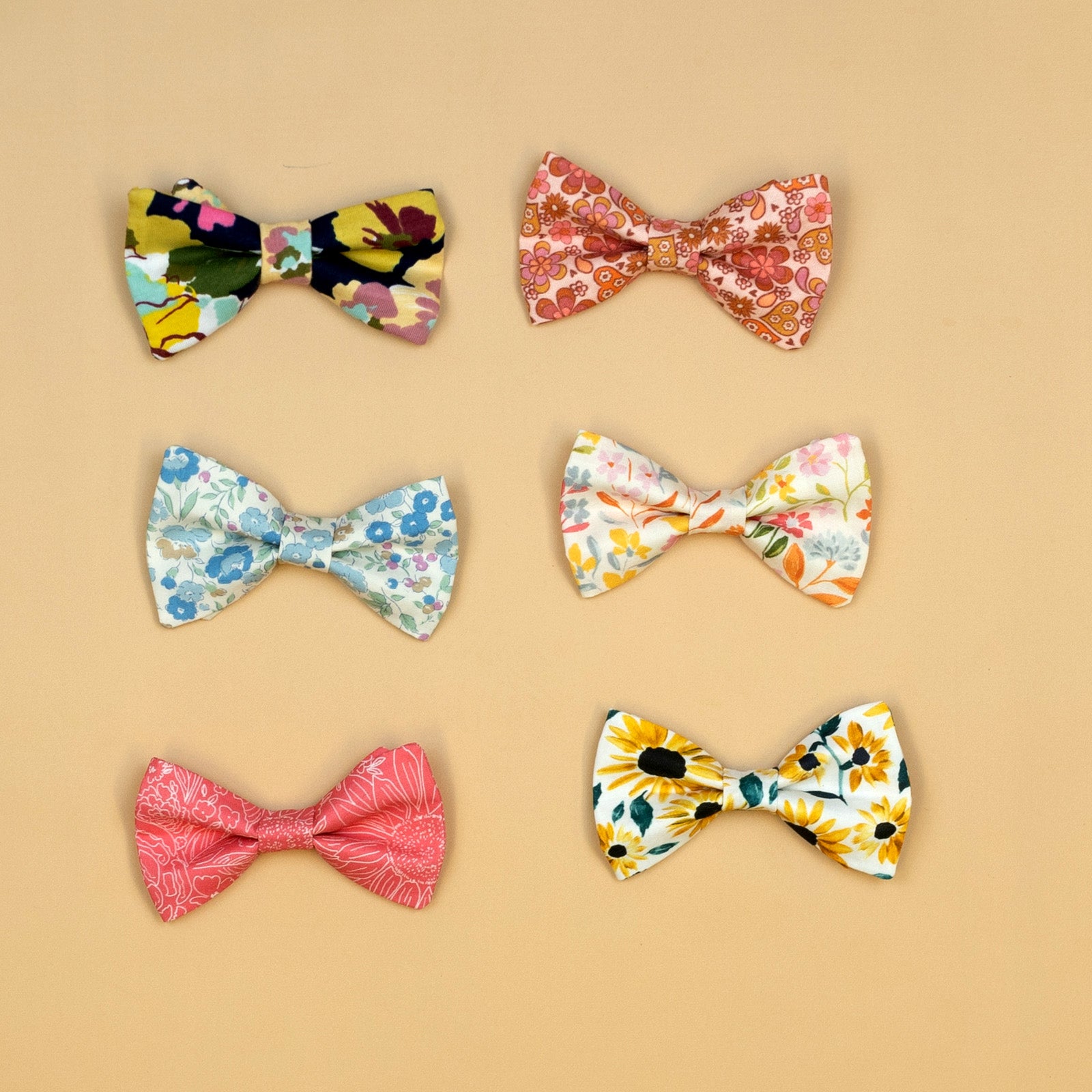 Cuddle Sleep Dream Ties Floral Snap On Bow ties