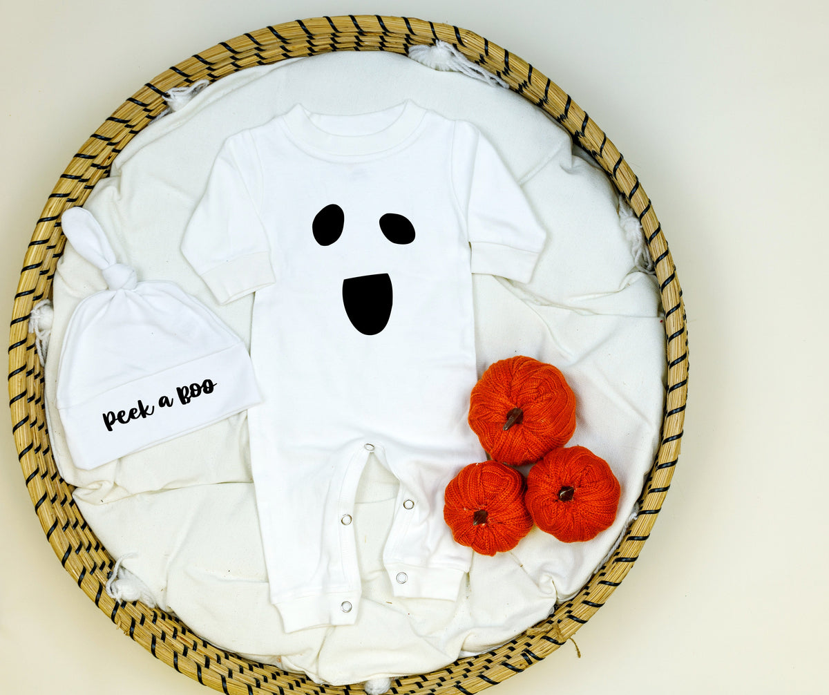 Cuddle Sleep Dream Ghost | White Long Romper