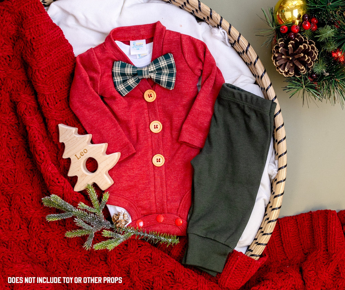 Cuddle Sleep Dream Cardisuit Heathered Red Cardisuit