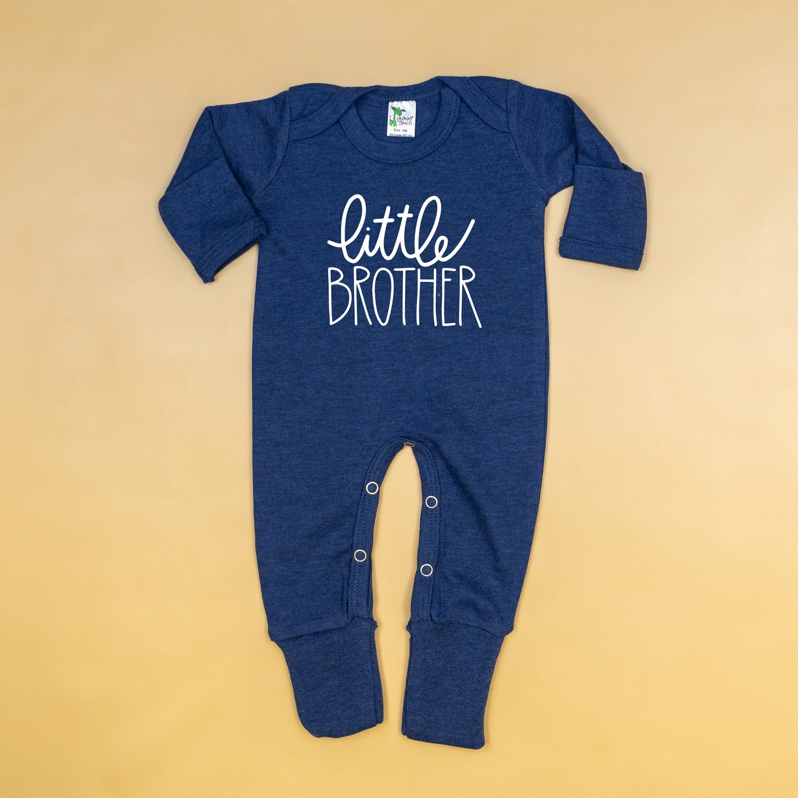 Cuddle Sleep Dream Little Brother Romper | Ht Denim Blue