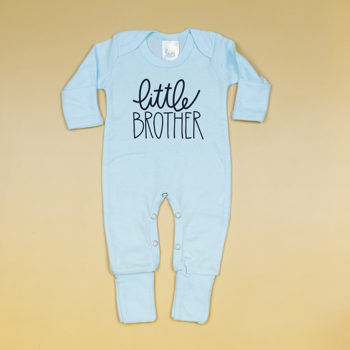 Cuddle Sleep Dream Little Brother Romper | Pastel Blue