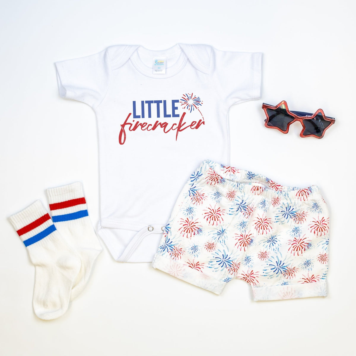 Cuddle Sleep Dream Little Firecracker Bodysuit