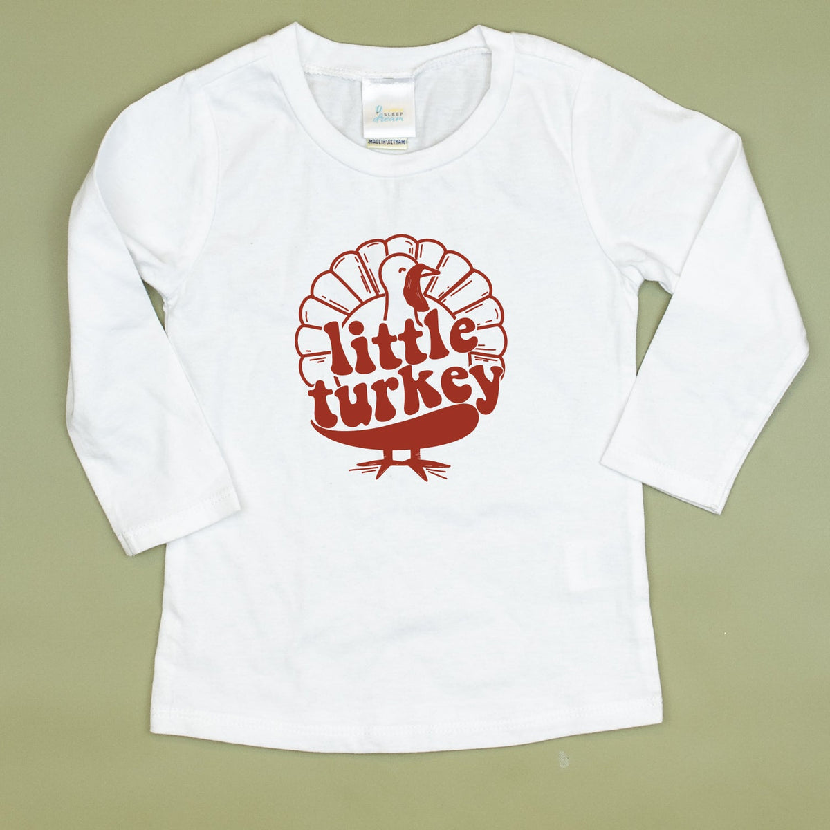 Cuddle Sleep Dream Graphic Tee 2t Long Sleeve Tshirt Little Turkey Tshirt