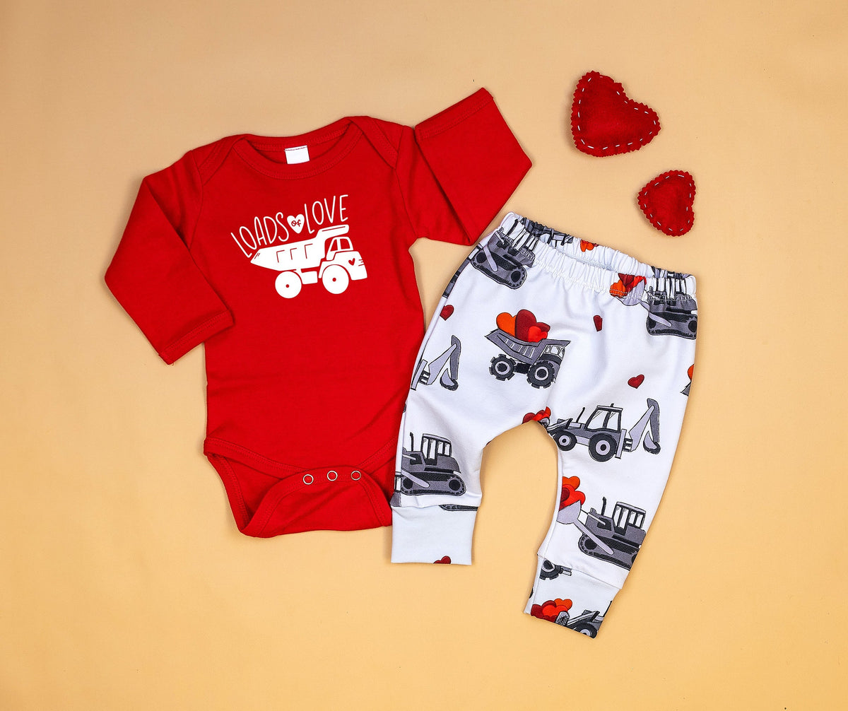 Cuddle Sleep Dream Loads of Love | Red Bodysuit