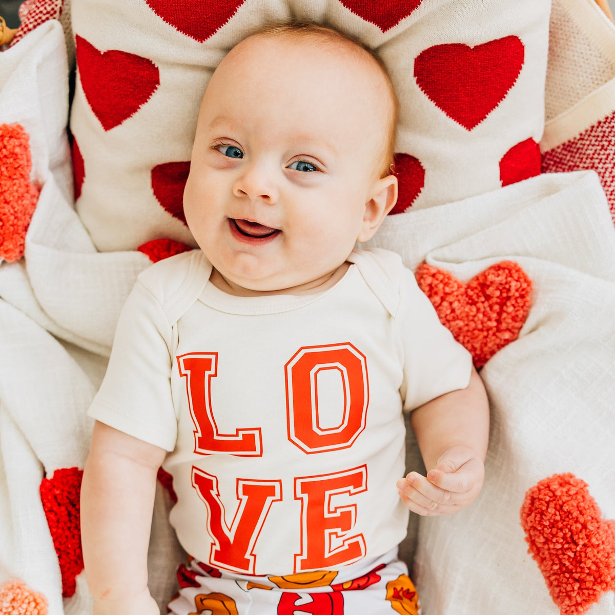 Cuddle Sleep Dream Baby One-Pieces LOVE | Natural Bodysuit