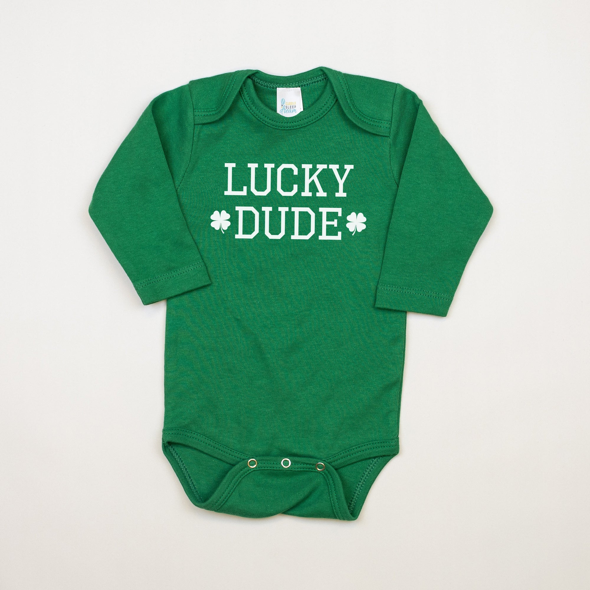Cuddle Sleep Dream Graphic Bodysuit Lucky Dude | Green Bodysuit