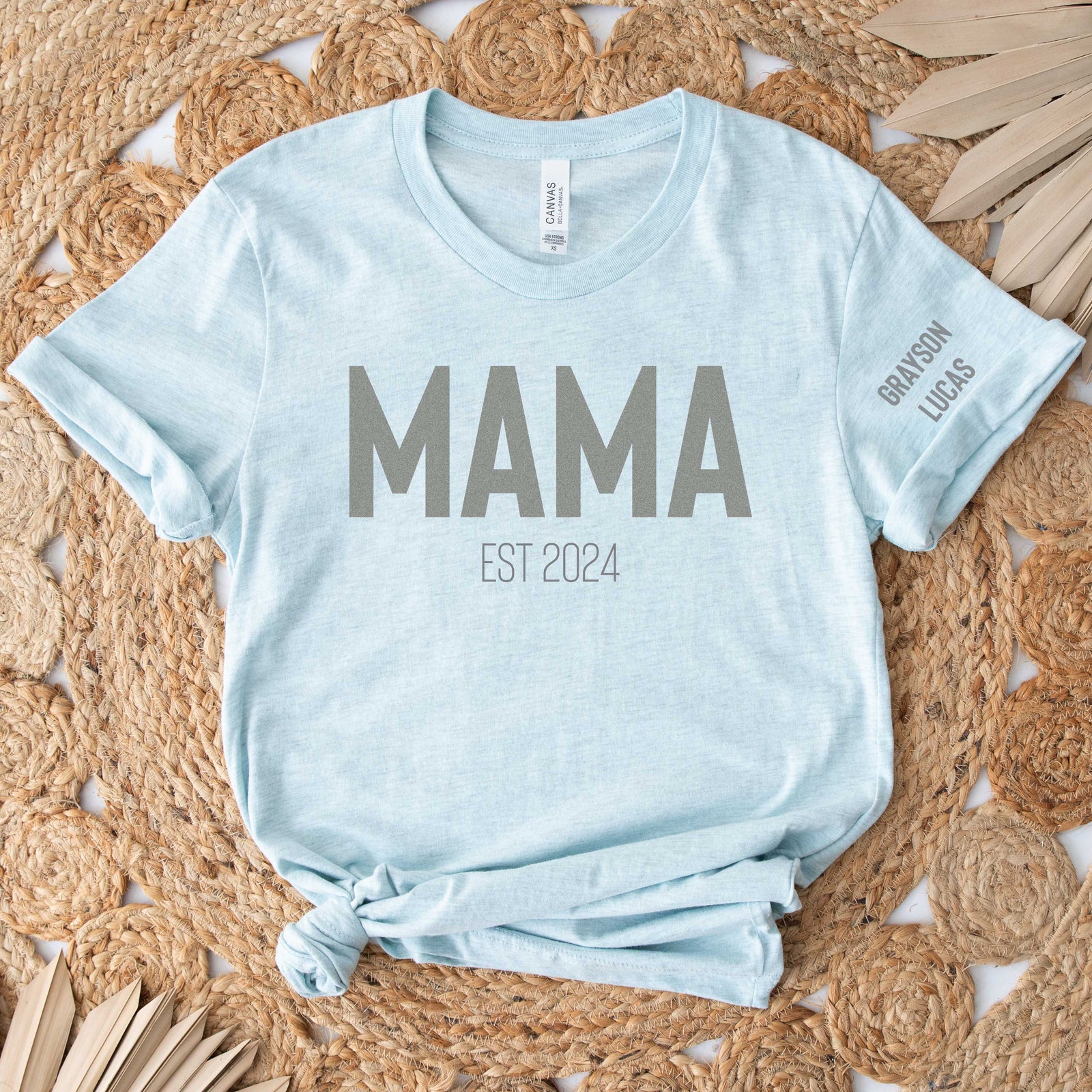 Cuddle Sleep Dream Adult Tees MAMA | Ice Blue Unisex Tshirt