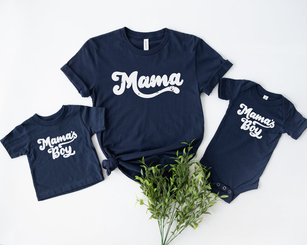 Cuddle Sleep Dream Mama&#39;s Boy | Navy Tshirt