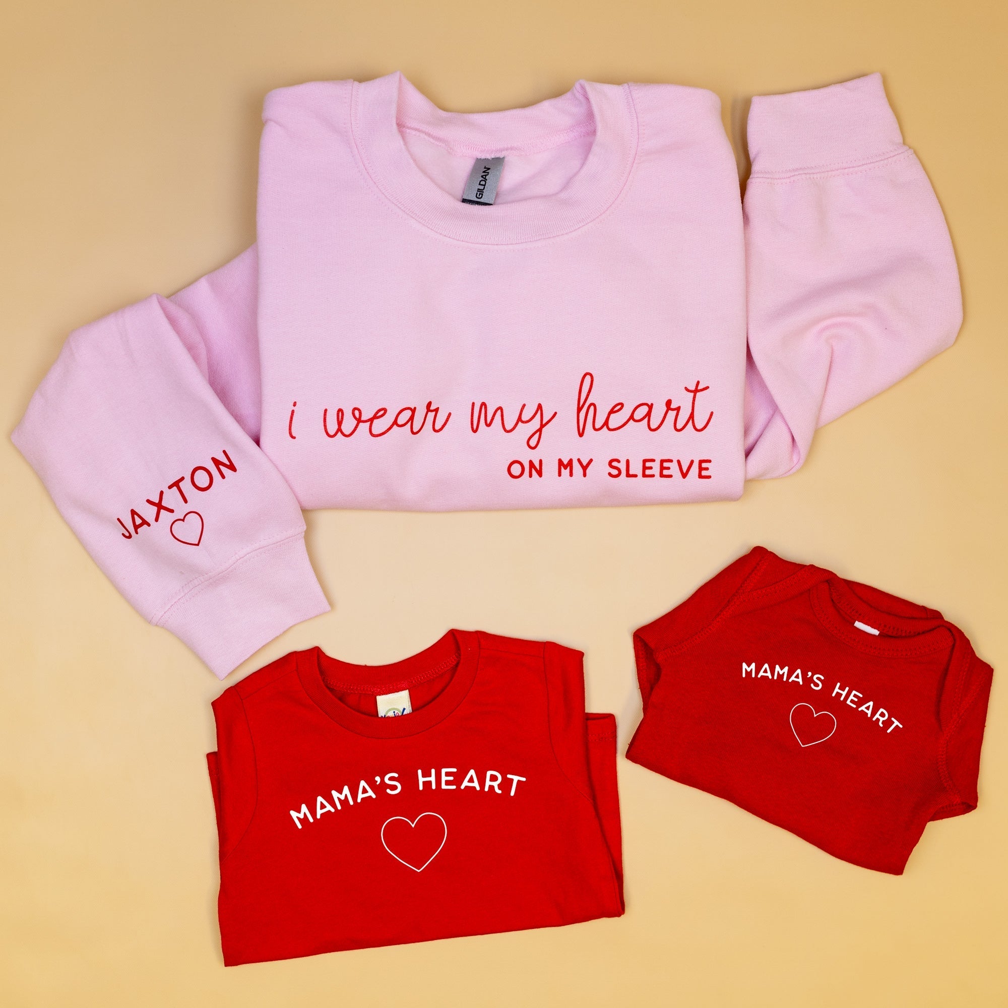 Cuddle Sleep Dream Mama's Heart | Red Fleece Sweatshirt