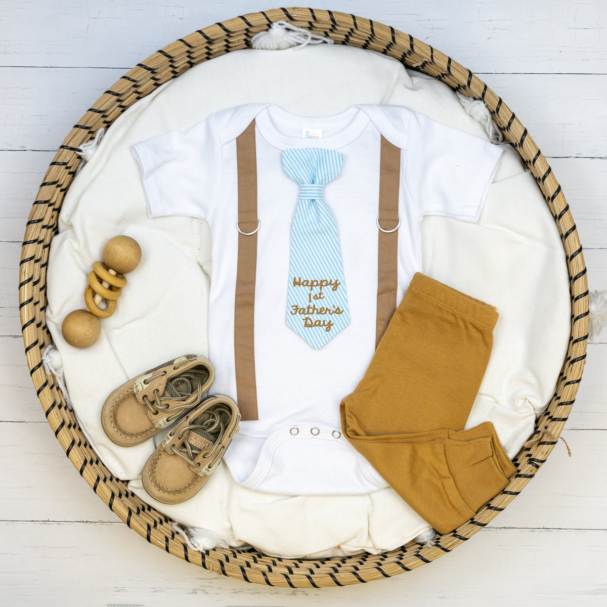 Cuddle Sleep Dream Oh Snap Mocha Suspenders / Father&#39;s Day Tie