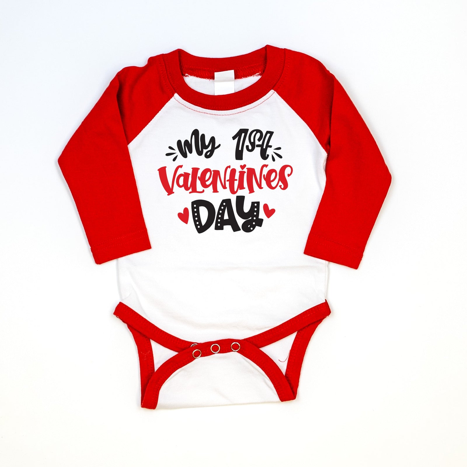 Cuddle Sleep Dream My 1st Valentine's Day | Red Raglan