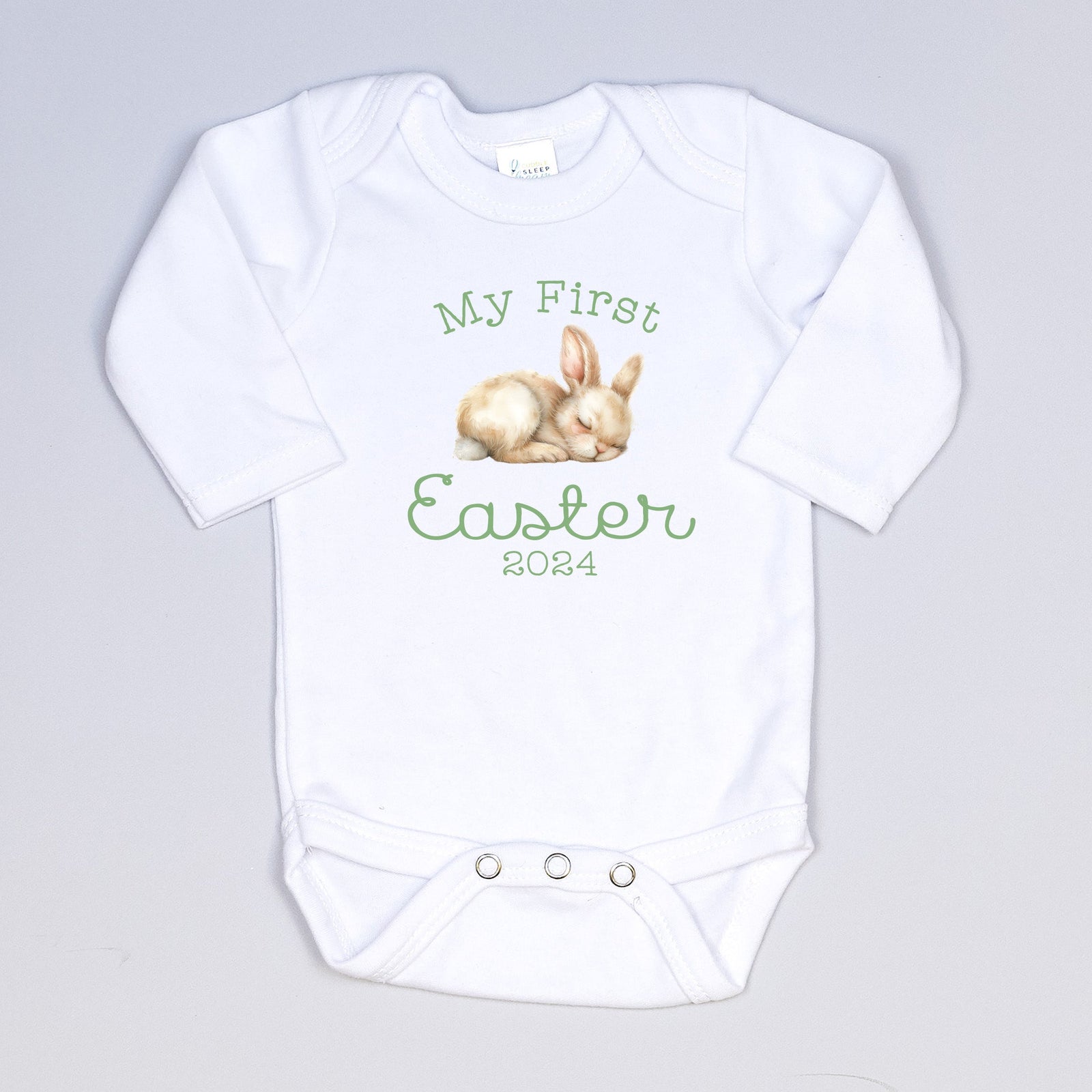 Cuddle Sleep Dream My First Easter w/ Sleeping Bunny | White Bodysuit