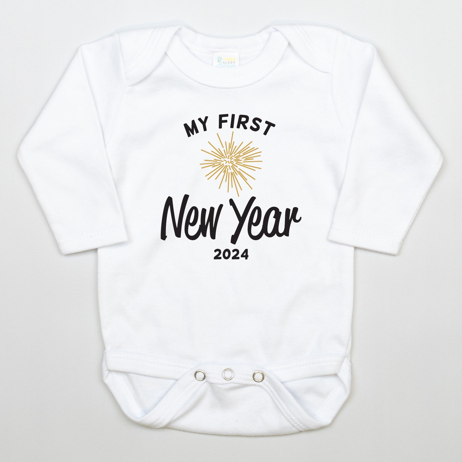 Cuddle Sleep Dream My First New Year w/ Firework | White Bodysuit