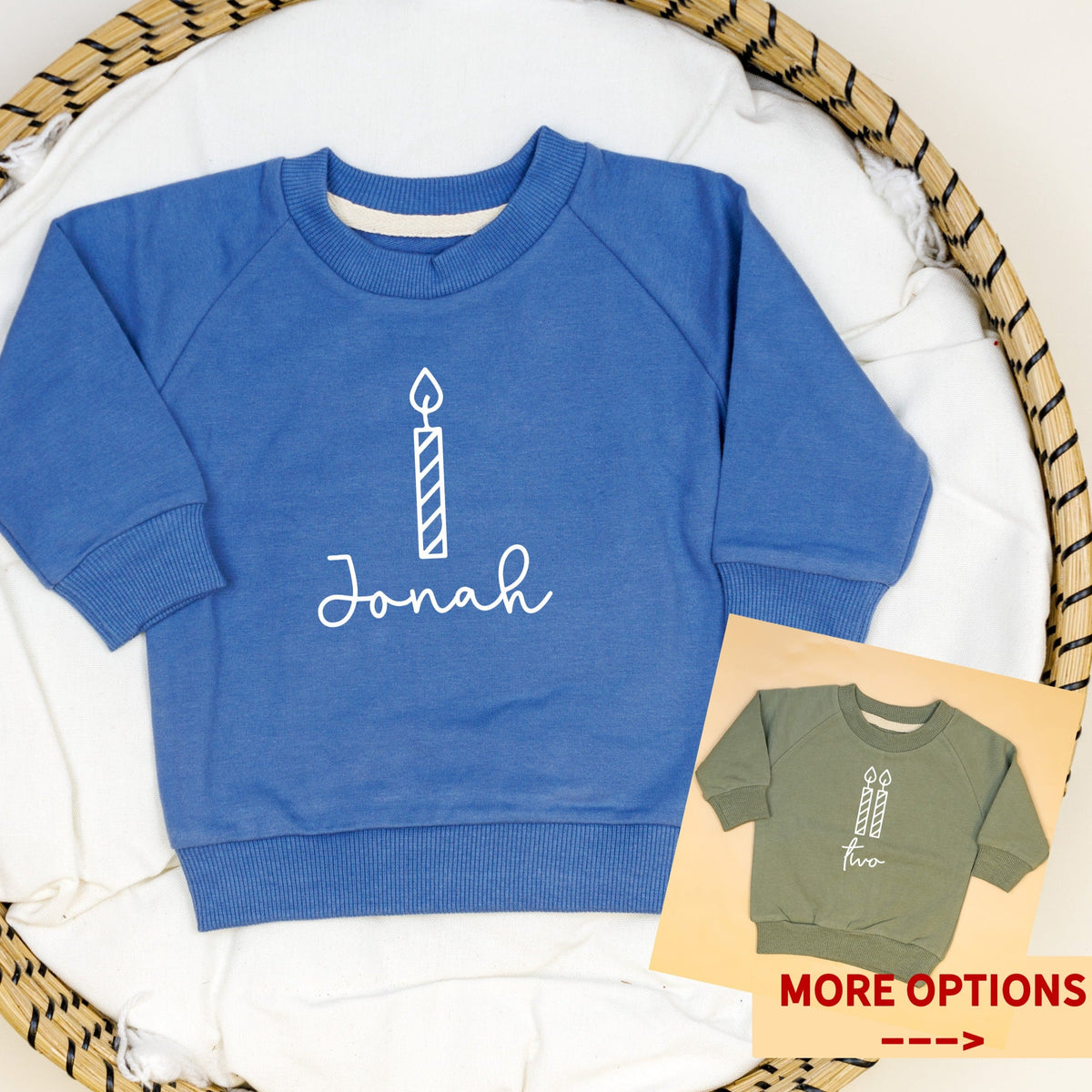 Cuddle Sleep Dream Name + Birthday Candle | Sweatshirt