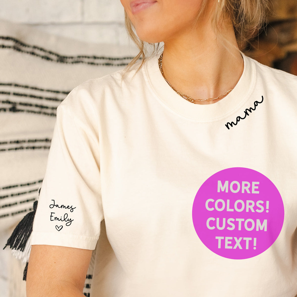 Cuddle Sleep Dream Names on Sleeve | Adult Tshirt