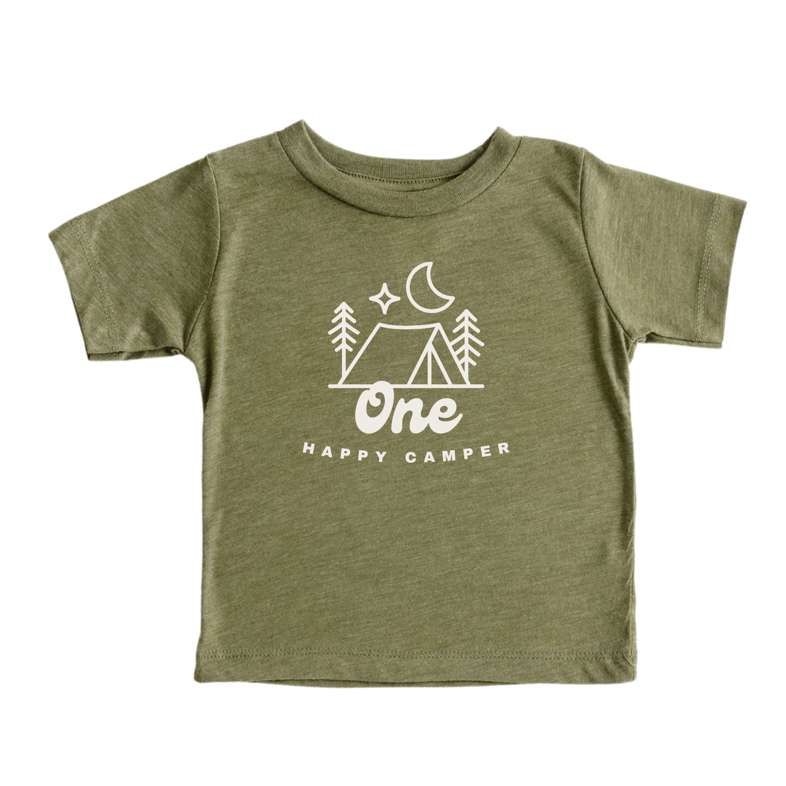 Cuddle Sleep Dream One Happy Camper | Olive Triblend Tshirt