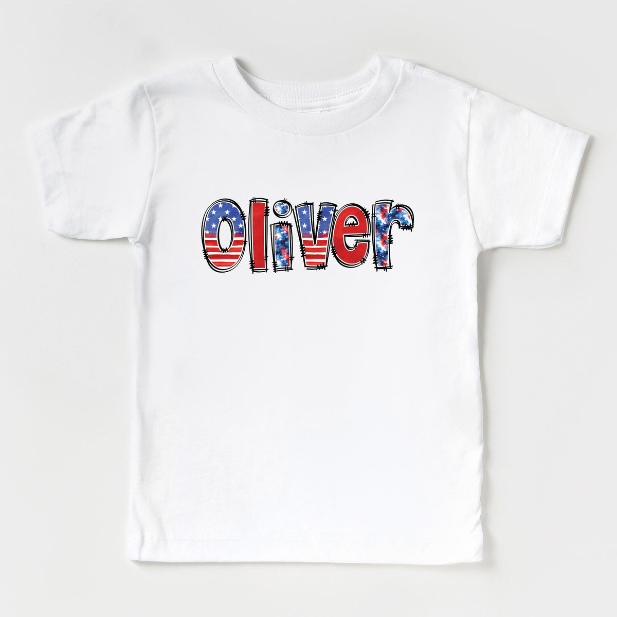 Cuddle Sleep Dream Graphic Tee White / 6m Short Sleeve Patriotic Custom Name | Kids Tshirt