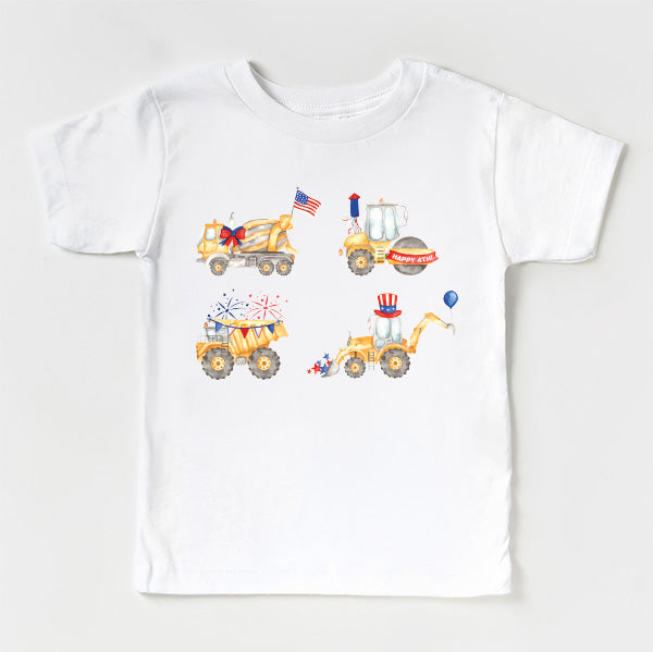 Cuddle Sleep Dream Graphic Tee White / 6m Short Sleeve Patriotic Truck Parade | Kids Tshirt