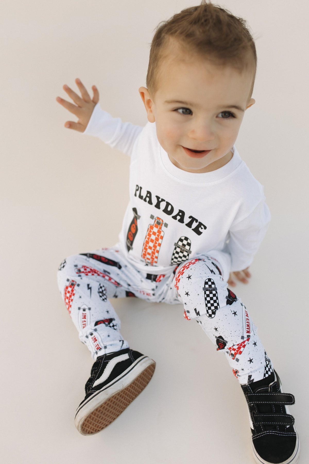 Cuddle Sleep Dream Playdate Material | Black Raglan Tshirt