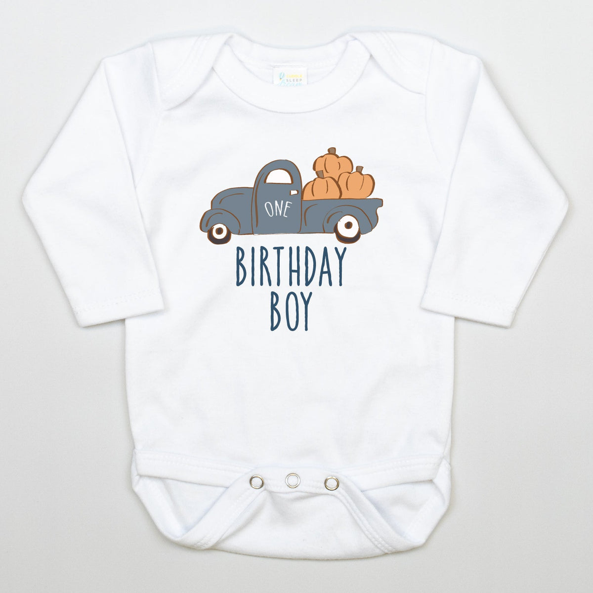 Cuddle Sleep Dream Pumpkin Truck | 1st Birthday Bodysuit